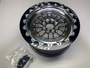 Weld Tuner Import Drag Wheel 15x7 / 4x100mm BP / 5in. BS Black CTR Black Single Beadlock MT - 778B-50715F for Civic / CRX / Integra (1999-2024)