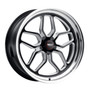 WELD Laguna Street Gloss Black Wheel with Milled Spokes 18x8 | 5x127 BC (5x5) | +0 Offset | 4.50 Backspacing - S10788073450 for Chevrolet Silverado C1500 2WD 1988-1999, Chevy C10 1967-1987