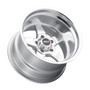 WELD Ventura 5 Street Gloss Silver Wheel with Milled Spokes 20x8 | 5x127 BC (5x5) | +0 Offset | 4.50 Backspacing - S10508073450 for Chevrolet Silverado C1500 2WD 1988-1999, Chevy C10 1967-1987