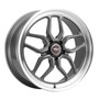 WELD Laguna Street Satin Gunmetal Wheel with Milled Spokes 22x8.5 | 5x127 BC (5x5) | +6 Offset | 5.00 Backspacing - S10828573500 for Chevrolet Silverado C1500 2WD 1988-1999, Chevy C10 1967-1987