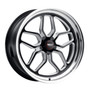 WELD Laguna Street Gloss Black Wheel with Milled Spokes 15x7 | 5x114.3 BC (5x4.5) | +0 Offset | 4.00 Backspacing - S107B7067400 for 1960s / 1970s Classic Mustangs; Mustang (Hardtop, Fastback, Convertible, Shelby GT500) (1964, 1965, 1966, 1967, 1968, 1969, 1970, 1971, 1972, and 1973); Mustang II (Hardtop, Hatchback, Mach 1, King Cobra) (1974, 1975, 1976, 1977 and 1978 with 5x114.3 Lug Conversion)