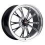 WELD Belmont Drag Gloss Black Wheel with Milled Spokes 18x10 | 5x114.3 BC (5x4.5) | +45 Offset | 7.27 Backspacing - S15780067P45 for Shelby GT500 2007-2014, Mustang S197 V6 / GT 2005-2014, Mustang S550 GT / V6 / EcoBoost 2015-2023, Supra MK4 1993-2002, Mustang GT 2024+, Mustang EcoBoost 2024+, Mustang Darkhorse 2024+