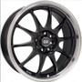 Enkei J10 18x7.5 5x112/114.3 38mm Offset 72.6mm Bore Dia Black Racing Wheel - 409-875-26BK