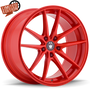 Konig Oversteer 17x8 5x114.3 ET45 Gloss Red Racing Wheel - OS7851445R