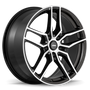 Konig Intention 17x8 5x114.3 ET45 Gloss Black / Machine Face Racing Wheel - IO87514455