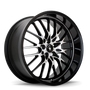 Konig Lace 15x6.5 8x100/114.3 ET38 Black/Machine Spoke Racing Wheel - LA56D04385
