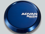 Advan 73mm Flat Center Cap - Blue Anodized - V2081