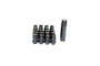 Muteki HR38 Open End Lug Nuts 12x1.25 Black Chrome / Red Ring
