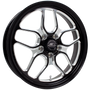 Billet Specialties Win Lite 18x5 | 5x115 BC | 2in BS Black Drag Wheel | 2021+ Mopar 6 Piston Brembo Fitment - RSFB22850Z9020