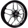 Billet Specialties Win Lite 18x5 | 5x115 BC | 2.125in BS Black Drag Wheel | Pre-2021 6 Piston Brembo Fitment - RSFB22850Z9021