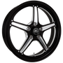 Billet Specialties Street Lite 18x5 | 5x4.5 BC | 2.5in BS Black Drag Wheel | S197 / S550 / S650 Mustang - RSFB23850X6525