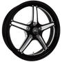 Billet Specialties Street Lite 18x5 | 5x4.5 BC | 2.5in BS Black Drag Wheel | S197 / S550 / S650 Mustang - RSFB23850X6525