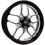 Billet Specialties Win Lite 18x5 | 5x4.5 BC | 2.5in BS Black Drag Wheel | S197 / S550 / S650 Mustang - RSFB22850X6525