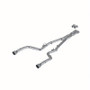 MBRP 2015-2023 Charger Hellcat 6.2L / SCAT Pack 6.4L (2017-2023 R/T 5.7L) - 3in Race Series Cat-Back Aluminized Exhaust System - Polished Tips - S7118AL
