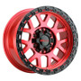 WELD Cinch W133 Candy Red Wheel / Satin Black Lip | 17x9 | F-150 / Raptor (GEN1, GEN2, GEN3) | 6x135 BC | -12 Offset | 4.50 Backspacing - W13379098450 for 2010-2014 Ford Raptor SVT, 2017-2025 Raptor EcoBoost, 2023-2025 Ford Raptor R, 2009-2025 Ford F-150, 2010-2025 Ford Expedition