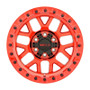 WELD Cinch Beadlock W905 Candy Red Wheel / Milled Inner Spokes / Candy Red Beadlock Ring | 17x9 | F-150 / Raptor (GEN1, GEN2, GEN3) | 6x135 BC | -12 Offset | 4.50 Backspacing - W90579098450 for 2010-2014 Ford Raptor SVT, 2017-2025 Raptor EcoBoost, 2023-2025 Ford Raptor R, 2009-2025 Ford F-150, 2010-2025 Ford Expedition