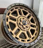 WELD Crux Satin Bronze Wheel / Satin Black Lip | 20x9 | F-150 / Raptor (GEN1, GEN2, GEN3) | 6x135 BC | +0 Offset | 5.00 Backspacing - W12009098500 for 2010-2014 Ford Raptor SVT, 2017-2025 Raptor EcoBoost, 2023-2025 Ford Raptor R, 2009-2025 Ford F-150, 2010-2025 Ford Expedition