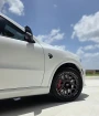 2024 Durango SRT Hellcat on a squared WELD Solana Beadlock setup.

Gloss Black Milled 20x10.5 +38s front and rear, wrapped in Mickey Thompson ET Street R 305/35R20 tires.