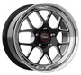 WELD Solana Drag Gloss Black Wheel with Milled Spokes 18x5 | 5x120 BC | -23 Offset | 2.10 Backspacing - S1608C063N23 for Corvette C6 Z06 2006-2013, Corvette C7 Z06 2014-2019, Corvette C7 Grand Sport 2014-2019