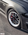 WELD Solana Drag Gloss Black Wheel with Milled Spokes 18x5 | 5x114.3 BC (5x4.5) | -23 Offset | 2.09 Backspacing - S1608C067N23 for Shelby GT500 2007-2014, Mustang S197 V6 / GT 2005-2014, Mustang S550 GT / V6 / EcoBoost 2015-2023, Supra MK4 1993-2002, Mustang FoxBody 1979-1993, Mustang V6 / GT / Mach 1 / Mustang Cobra / Bullitt 1999-2004