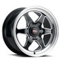 WELD Ventura 6 Drag Gloss Black Wheel with Milled Spokes 20x9.5 | 6x139.7 BC (6x5.5) | +6 Offset | 5.50 Backspacing - S10609584P06 for Ram 1500 2019-2026, Ram TRX 2021-2024, Ram RHO 2025-2026
