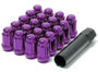 Wheel Mate Muteki Closed End Lug Nuts - Purple 12x1.50
