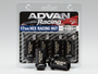 Advan Lug Nut 12X1.5 (Black) - 4 Pack