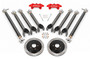 BMR 2016-2024 Chevrolet Camaro 15in Conversion Kit w/ Drilled & Slotted Rotors & Red Calipers + Rear Suspension Kit - DRP363H