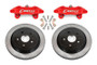 BMR 2014-2019 Chevrolet Corvette C7 Brake Kit For 15in Conversion Solid Rotors / Red Calipers - DBK571