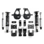 QA1 2007-2016 Sierra & Silverado 1500 2WD (4/6in Lowering Kit) - Single Adjustable (w/ Spindles) - LK11-GMT03