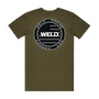 WELD Racing Beadlock American Flag Army Green Tee (T-Shirt) - AW63924 available at DragRacingWheels.com