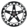 Weld Racing Forged SM71 17x10 / 5x120mm BP / 7.2in BS Gloss Black Milled Drag Wheel (High Pad) - Black Single Beadlock - RS071I8700P03422P0430SC0 for ATS-V 2016-2020, CTS-V Sedan 2009-2017, Camaro SS / ZL1 2010-2015, Camaro SS / ZL1 2016-2024, BMW 3 Series F30, BMW 3 Series F31, BMW 3 Series F34, BMW 4 Series F32, BMW 4 Series F33, BMW 4 Series F36, BMW 3 Series E90, BMW 3 Series E91, BMW 3 Series E92, BMW 3 Series E93