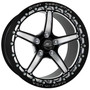 Billet Specialties 15x10 S197 S550 Mustang Street Lite 15x10 | 5x4.5 BC | 7.50in BS | +51 Offset Single BeadLock Black Drag Wheel - BRSB2351FL6575