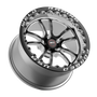 Weld Racing RT-S S70 15x10.33 / 5x4.75mm BP / 7.5in. BS Gloss Black Milled Drag Wheel (Medium Pad) - Black Single Beadlock MT #70MB-510B75F