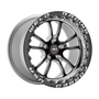 Weld Racing RT-S S70 15x10.33 / 5x4.75mm BP / 7.5in. BS Gloss Black Milled Drag Wheel (Medium Pad) - Black Single Beadlock MT #70MB-510B75F