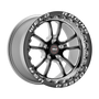 Weld Racing RT-S S70 17x10 / 5x115mm BP / 6.7in. Gloss Black Milled Drag Wheel (High Pad) - Black Single Beadlock - 70HB7100W67F