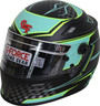 G-FORCE Revo Graphics Full Face Helmet Certified, and Teal Black product photo