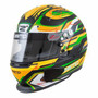 ZAMP RZ-70E Full Face Helmet with Snell and FIA Approval, Green/ Black product photo