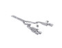 MBRP 2024-2025 Ford Mustang 5.0L Alum. 3in Race Series Cat-Back Exhaust Quad Tips (Valve Delete) - S7282AL