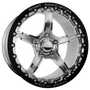 Billet Specialties Street Lite 2-Piece 17x10 | 5x4.5BC | 7.5in BS Single BeadLock Polished Drag Wheel | S197 / S550 Mustang - RSB2371FR6575
