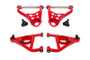 BMR 67-69 GM F-Body / 68-74 X-Body Non-Adj. Upper & Lower A-Arms (Polyurethane) - Red - bmrAAK311R