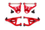 BMR 67-69 GM F-Body / 68-74 X-Body Non-Adj. Upper & Lower A-Arms (Polyurethane) - Red - bmrAAK311R