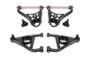 BMR 67-69 GM F-Body / 68-74 X-Body Non-Adj. Upper & Lower A-Arms (Polyurethane) - Black Hammertone - bmrAAK311H