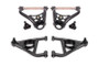BMR 67-69 GM F-Body / 68-74 X-Body Non-Adj. Upper & Lower A-Arms (Polyurethane) - Black Hammertone - bmrAAK311H