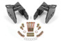 BMR 64-72 Chevy Chevelle Rear Control Arm Relocation Brackets - Black Hammertone - bmrCAB400H