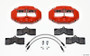 Wilwood D8-4 Front Caliper Kit Red Corvette C2 / C3 65-82