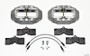 Wilwood D8-6 Front Caliper Kit Clear Corvette C2 / C3 65-82