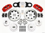 Wilwood Dynapro 6 Front Hub Kit 12.19in Drill Red 1965-1969 Mustang Disc & Drum Spindle