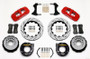 Wilwood AERO4 Rear P-Brake Kit 14.00in Drilled Red Chevy C-10 2.42 Offset 5-lug