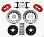 Wilwood Narrow Superlite 6R Front Hat Kit 14.00in Drill Red 1994-2004 Mustang